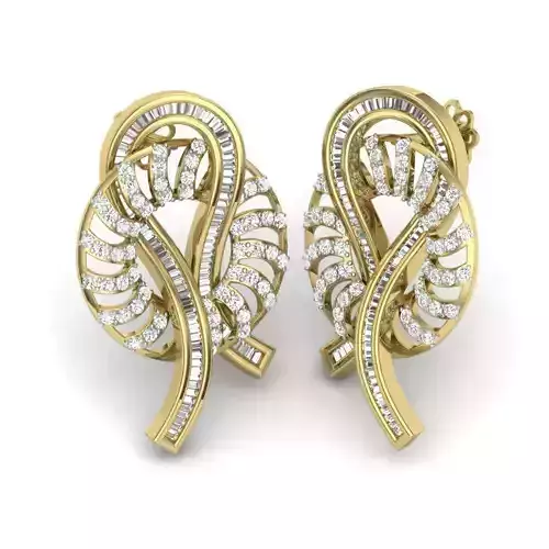 Women earrings 3dm detail 3D print model