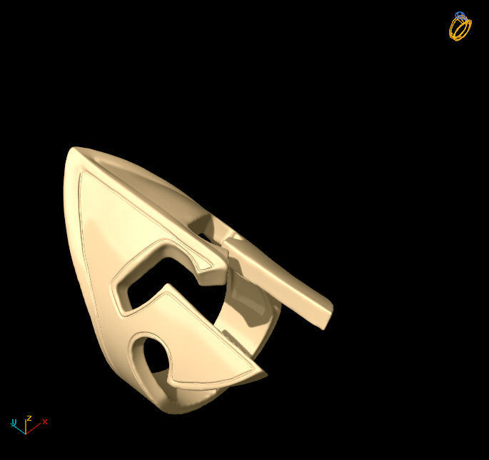 Gladiator ring 3D print model_7