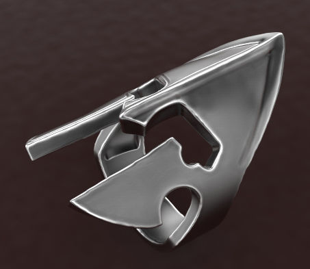 Gladiator ring 3D print model_3