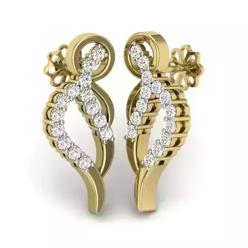 Women earrings 3dm detail 3D print model