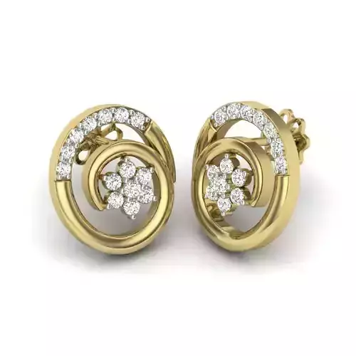 Women earrings 3dm detail 3D print model