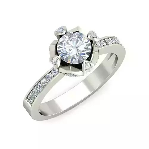 Women ring 3dm render detail 3D print model 3D print model