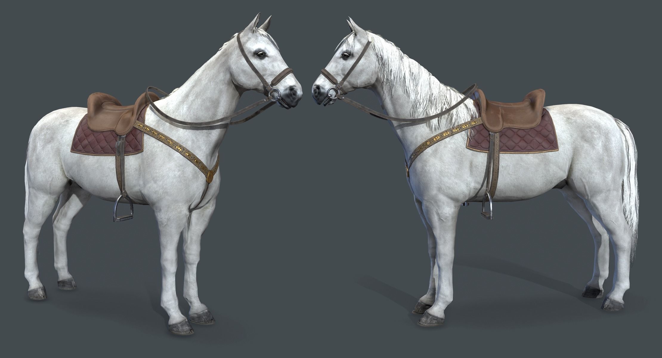 Medieval Russian Knight  Low-poly 3D model_4