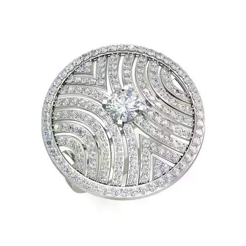 Women solitaire ring 3dm stl render detail 3D print model