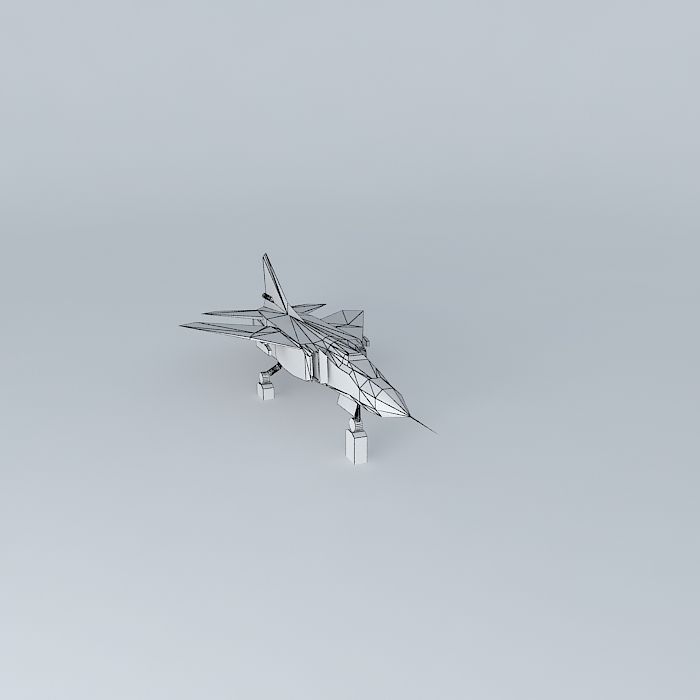 Mig 23ML podstavec 1 SLP ČB Free 3D model_4