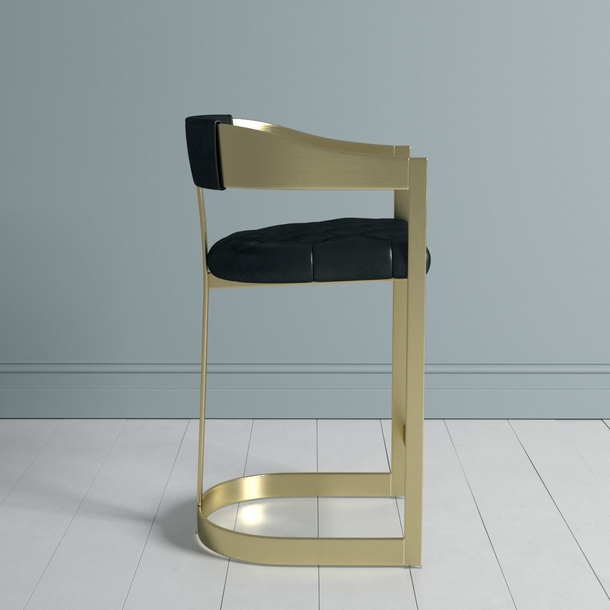 Beaumont Bar Stool 3D model_2