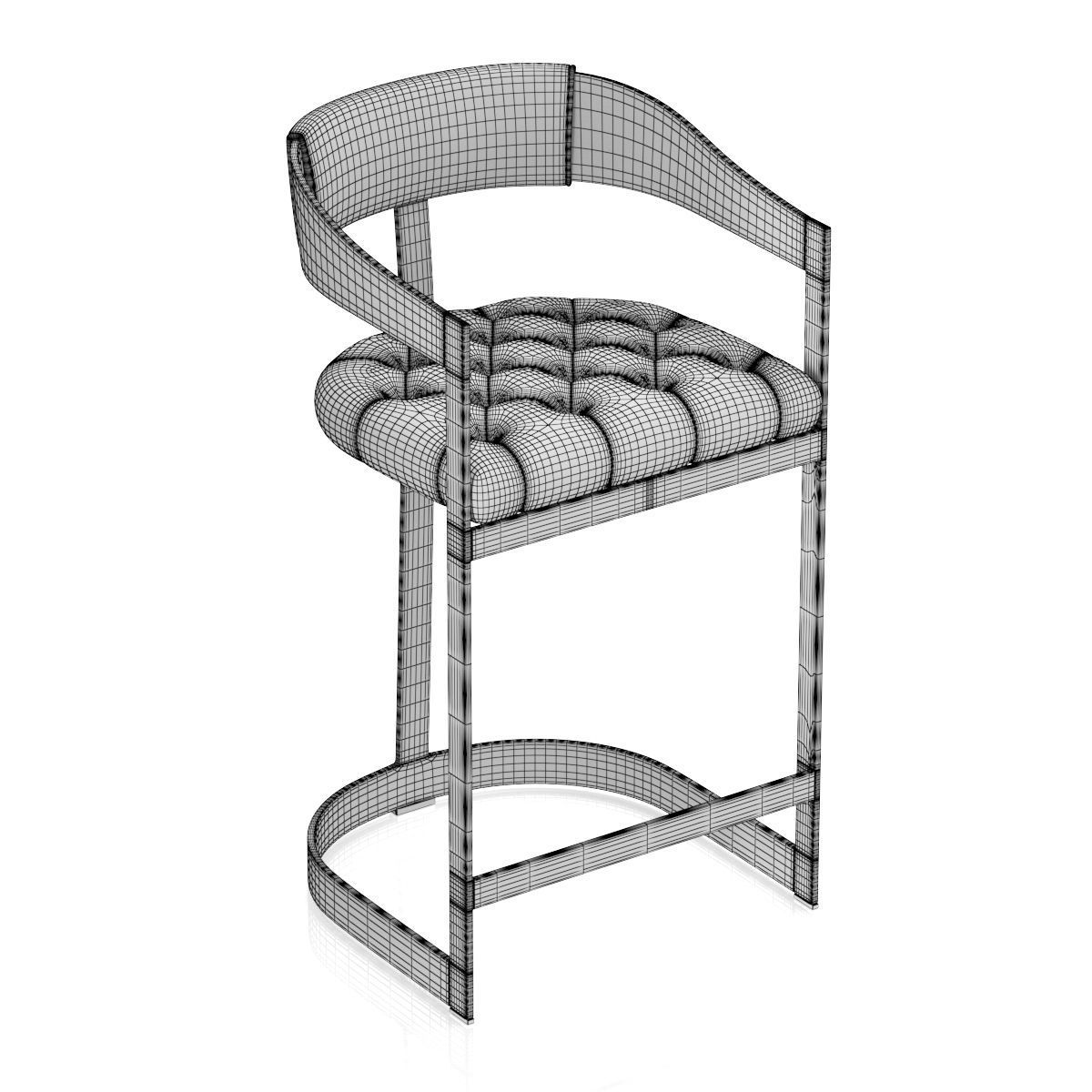 Beaumont Bar Stool 3D model_11
