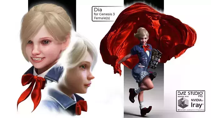 Dia for Daz Studio 3D model