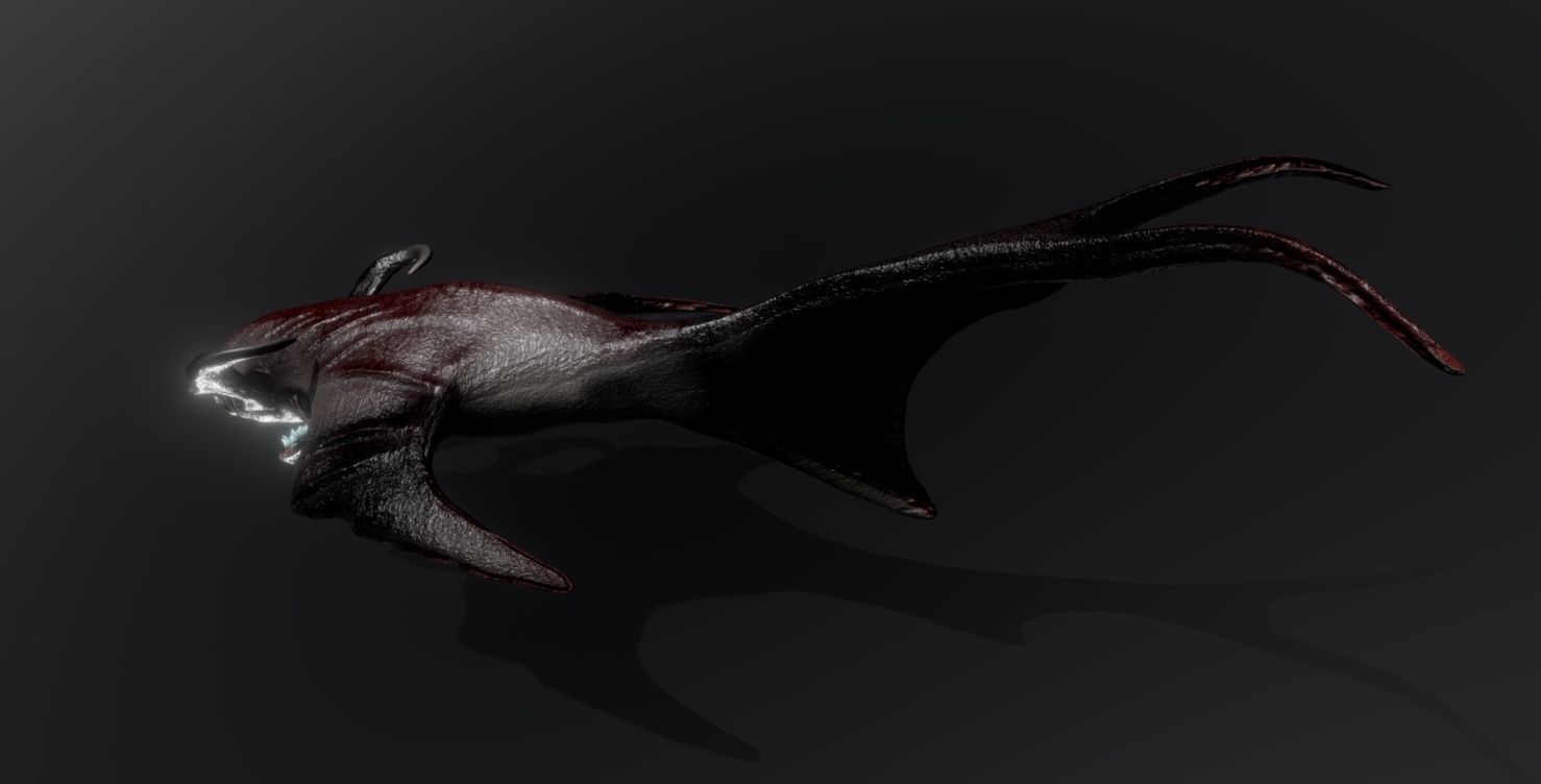 Giant Lurker Low-poly 3D model_1