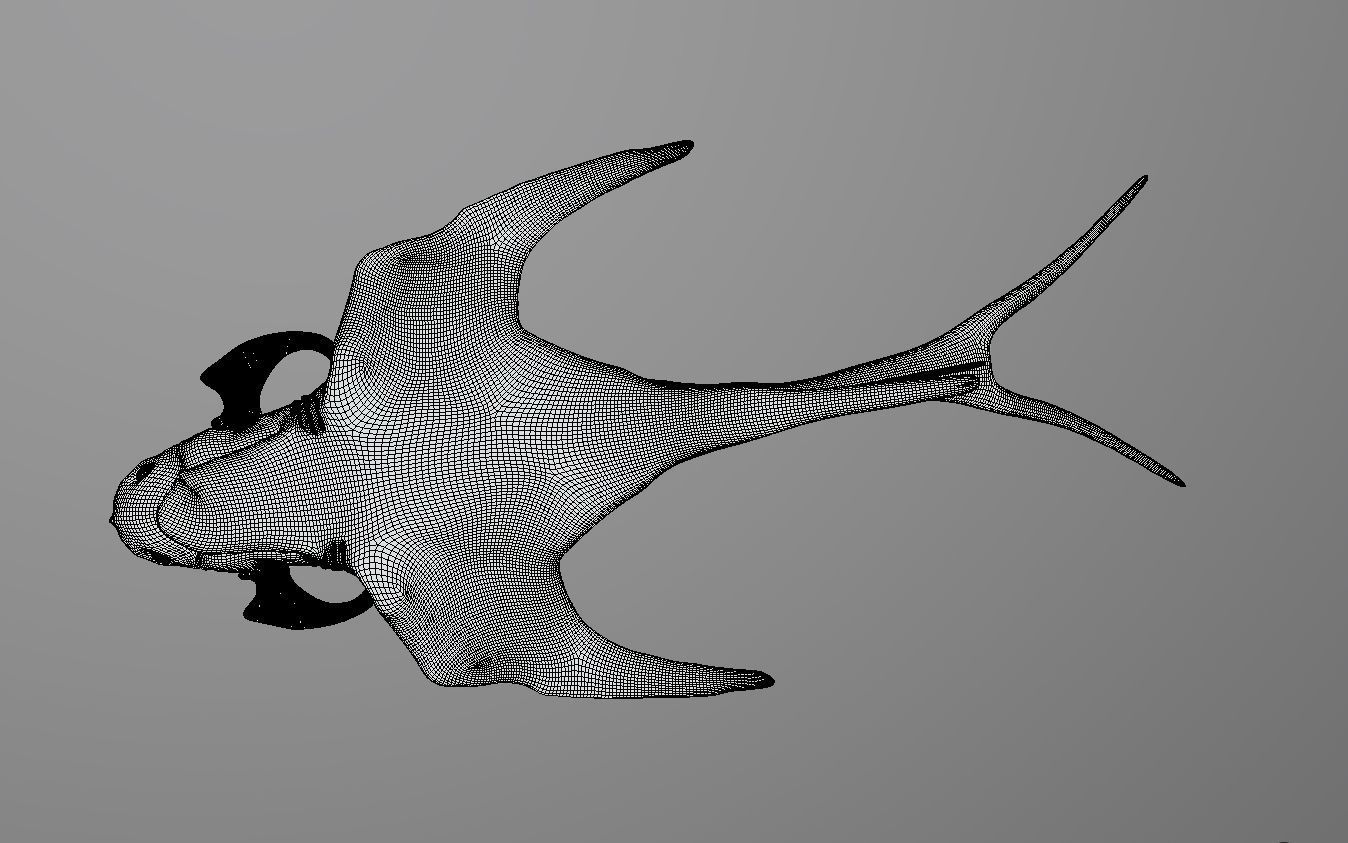 Giant Lurker Low-poly 3D model_6