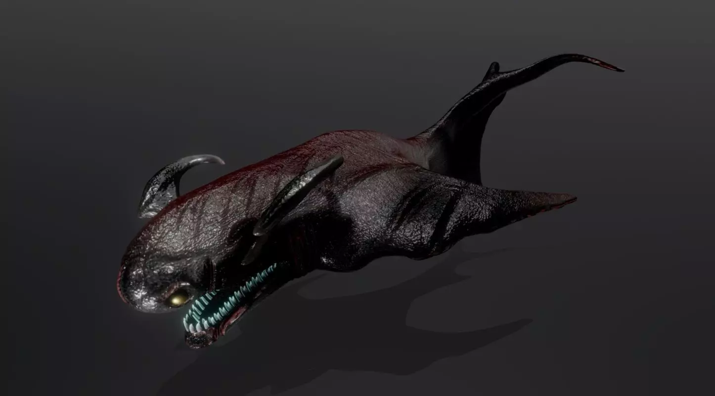 Giant Lurker Low-poly 3D model_0