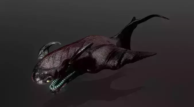 Giant Lurker Low-poly 3D model