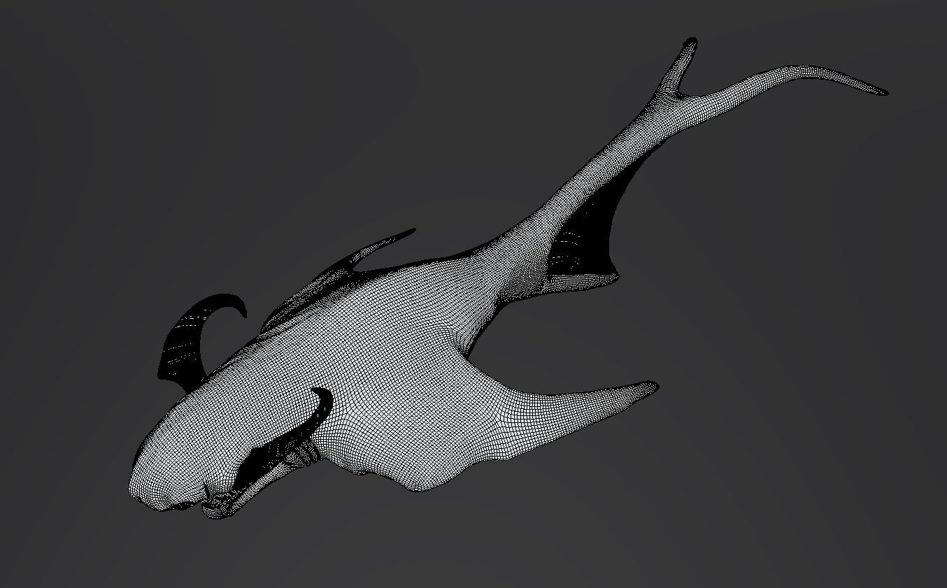 Giant Lurker Low-poly 3D model_5