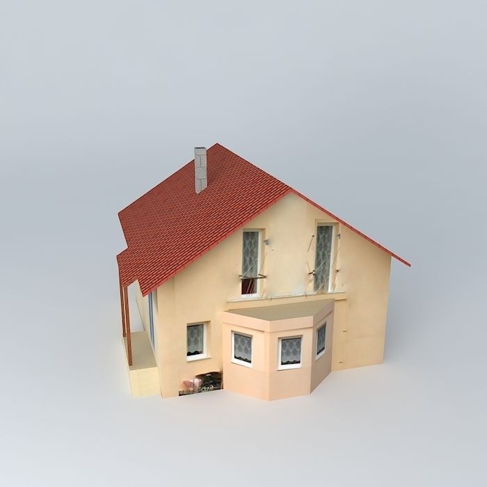 domBR house with roof Free 3D model_2