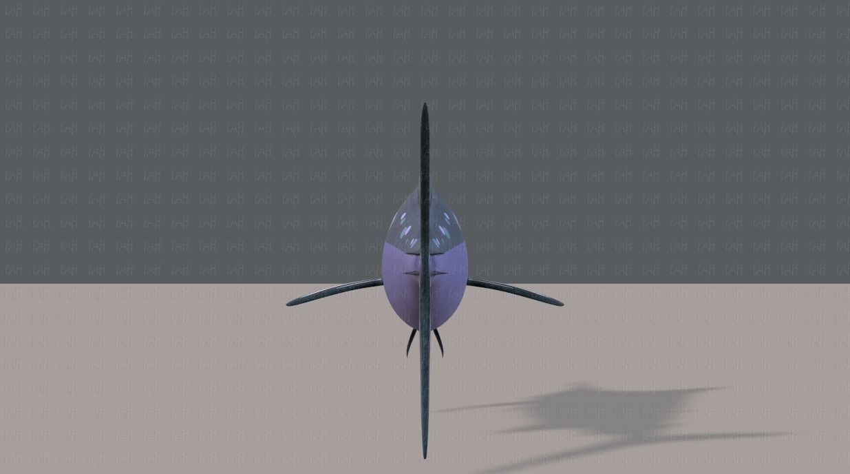 Fish V04 Low-poly 3D model_5