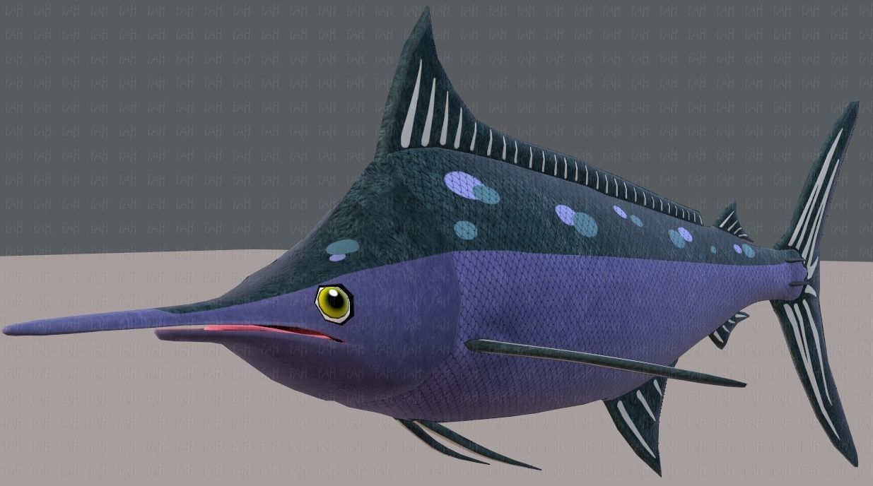 Fish V04 Low-poly 3D model_35
