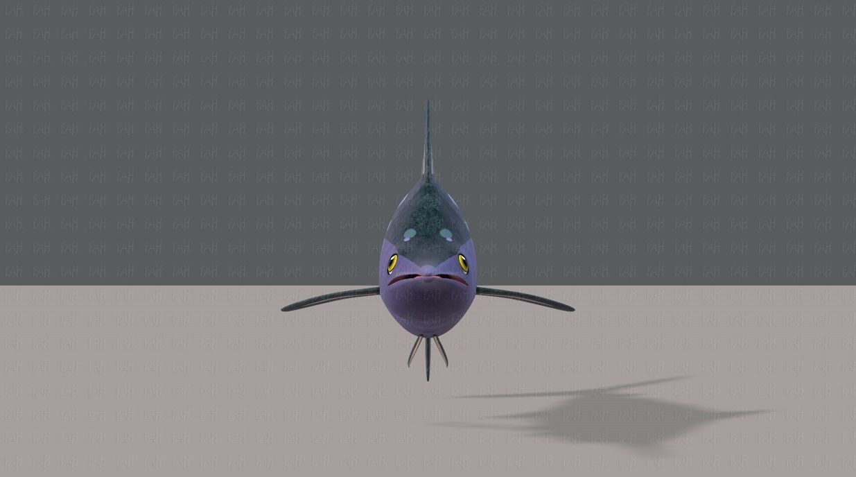 Fish V04 Low-poly 3D model_1