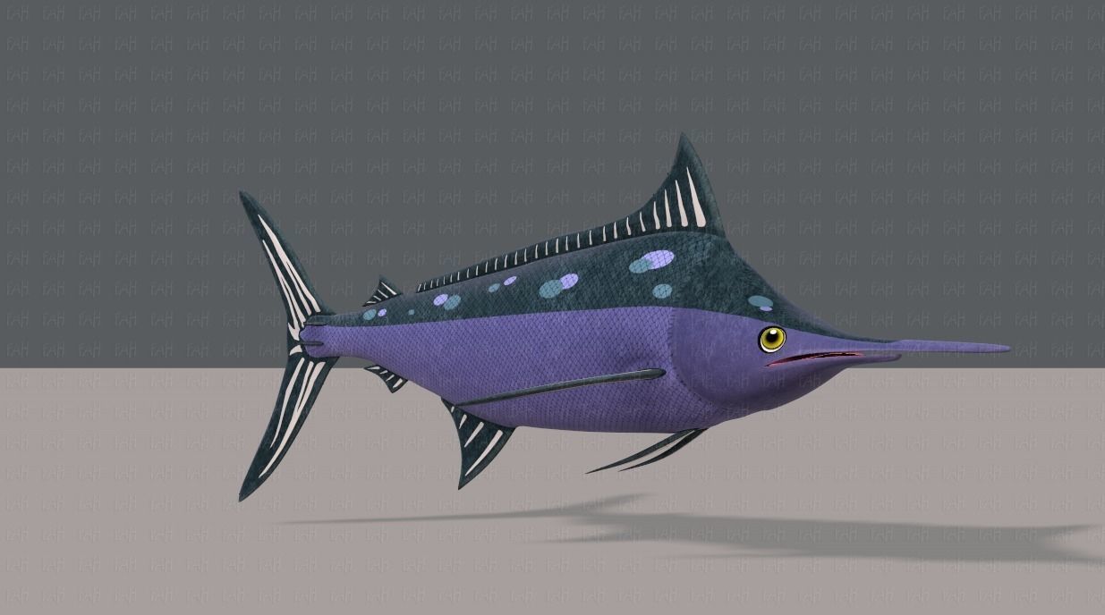 Fish V04 Low-poly 3D model_2