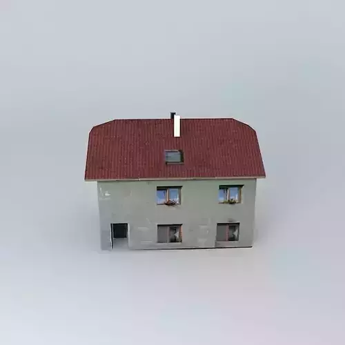 Dom old house with roof