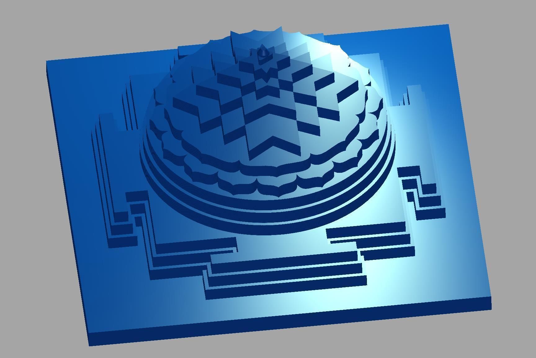 Shri Yantra 3D print model_3