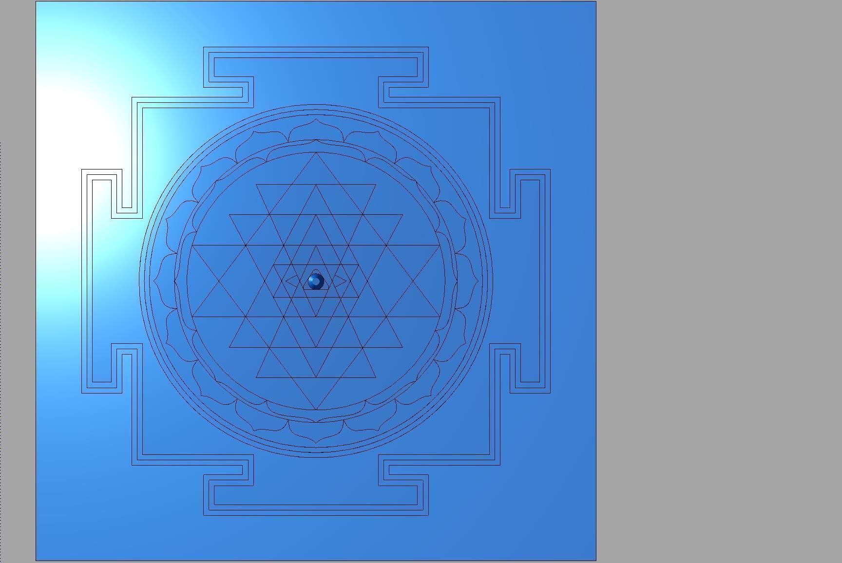 Shri Yantra 3D print model_2