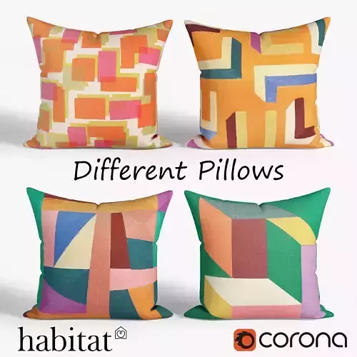 Decorative pillows set 022