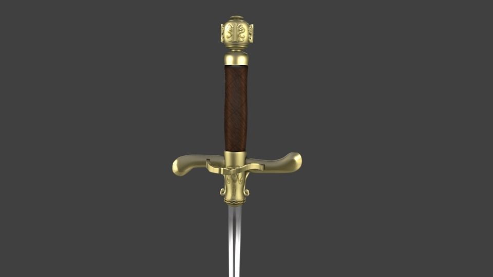 NEEDLE SWORD ARYA STARK 3D model_4