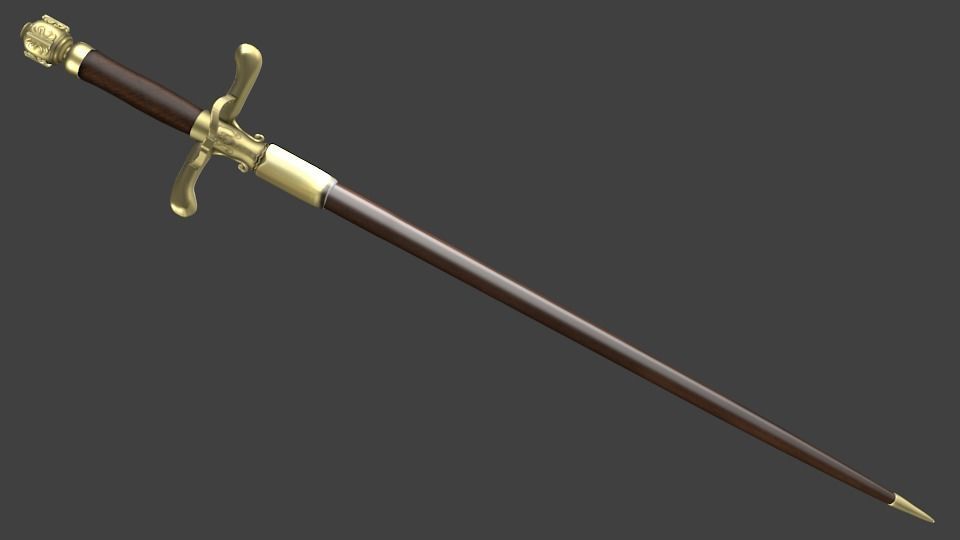 NEEDLE SWORD ARYA STARK 3D model_2