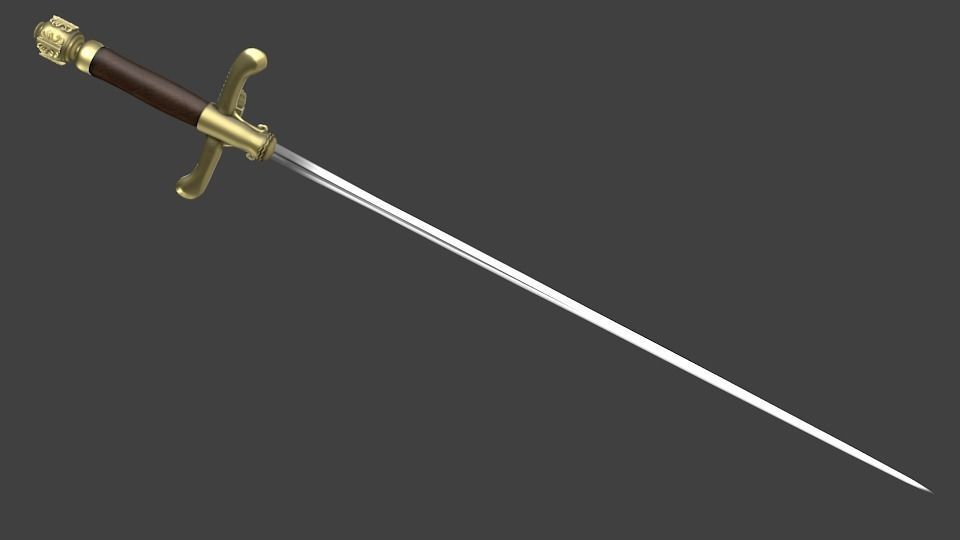NEEDLE SWORD ARYA STARK 3D model_5