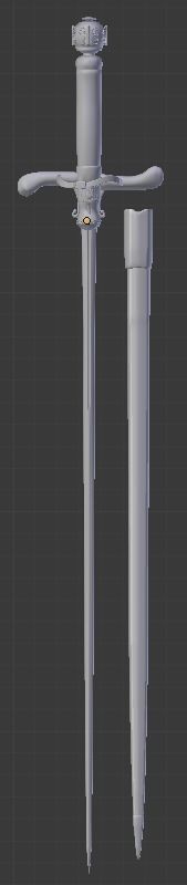 NEEDLE SWORD ARYA STARK 3D model_6