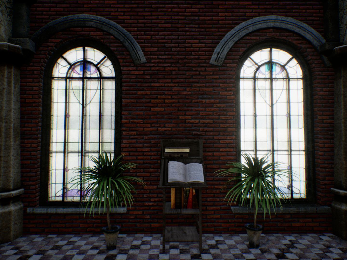 Fantasy Hall for Unreal Low-poly 3D model_8