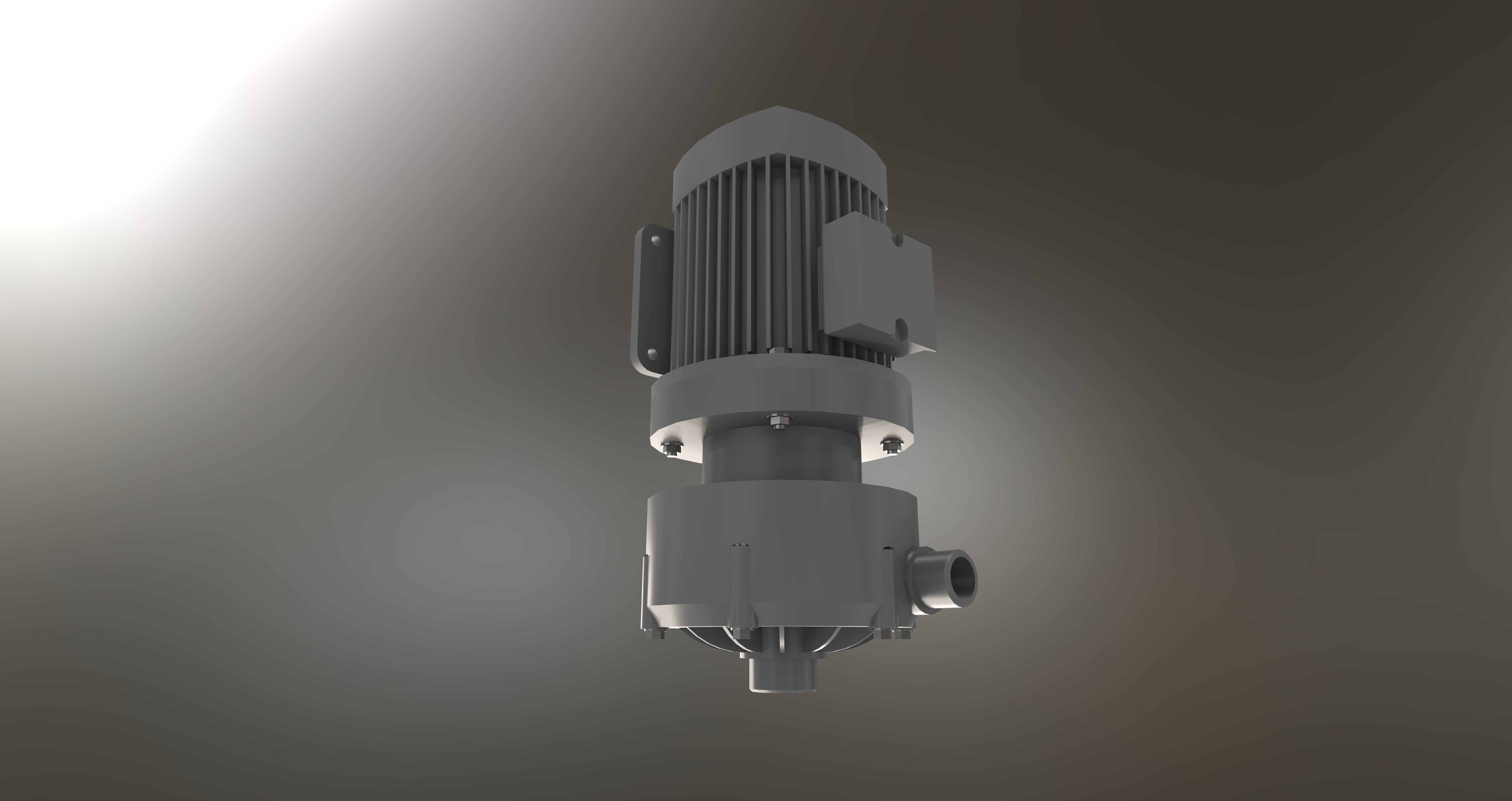 Horizontal Centrifugal Pump Free 3D model_5