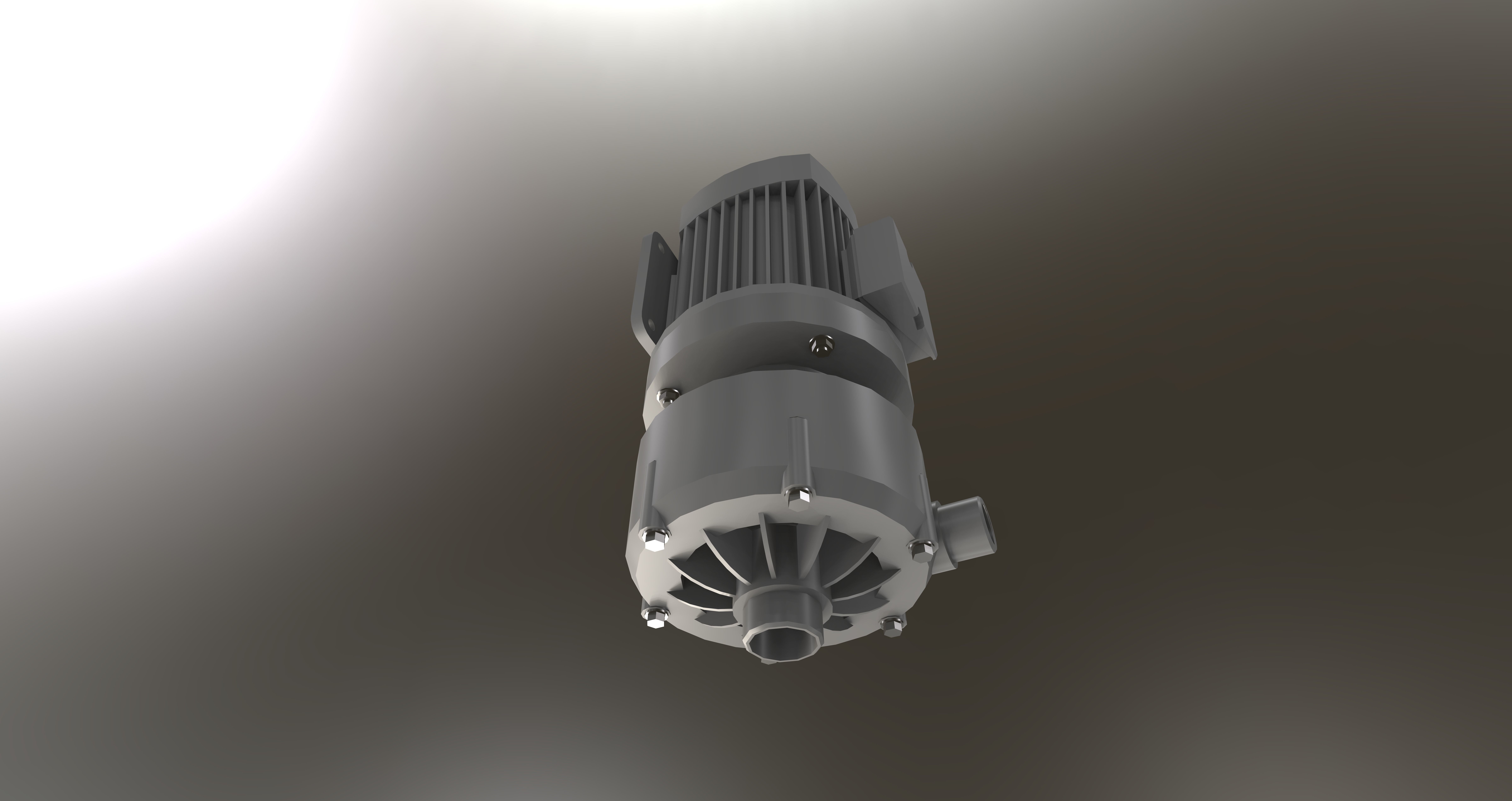 Horizontal Centrifugal Pump Free 3D model_4