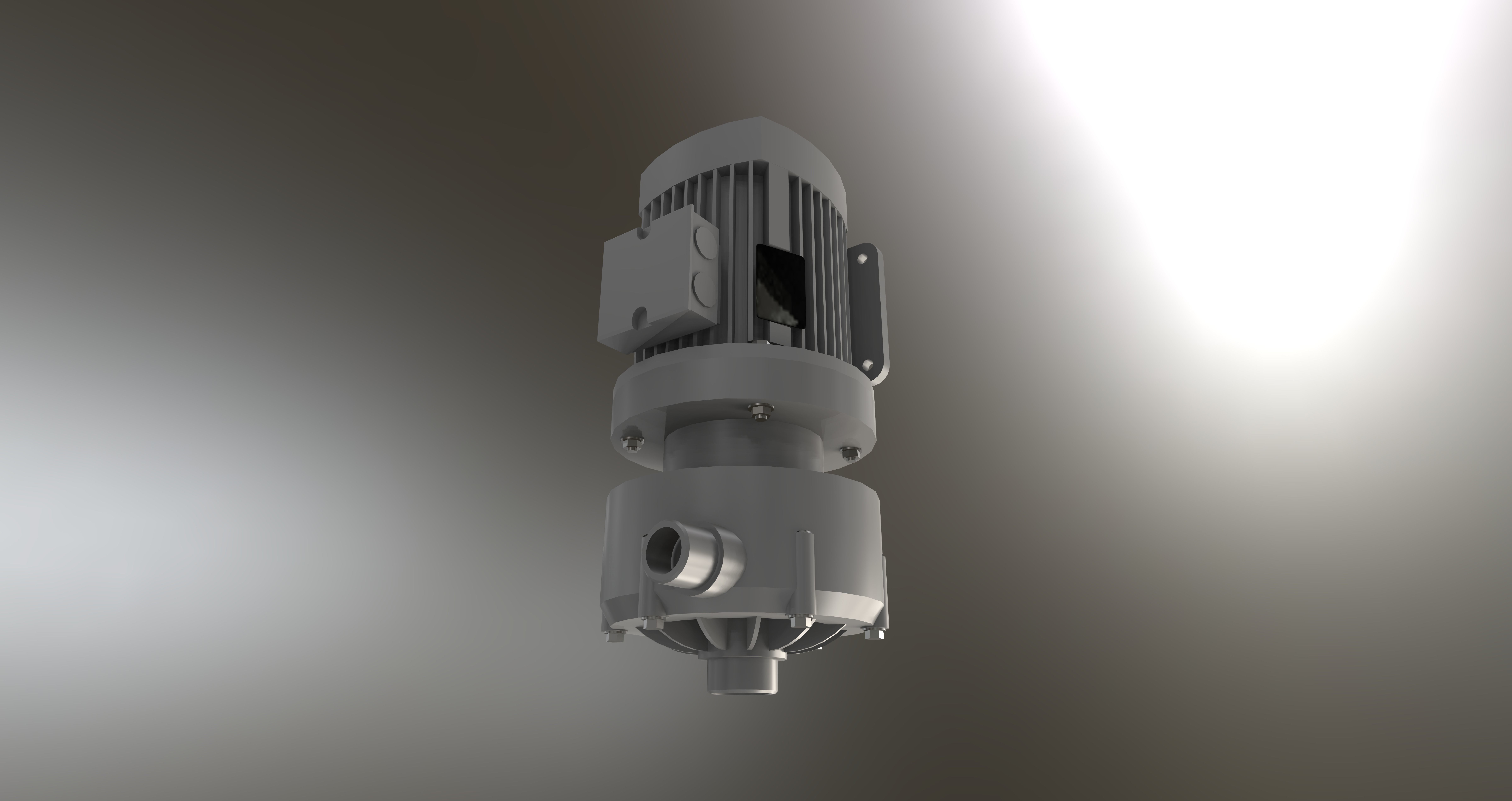 Horizontal Centrifugal Pump Free 3D model_2