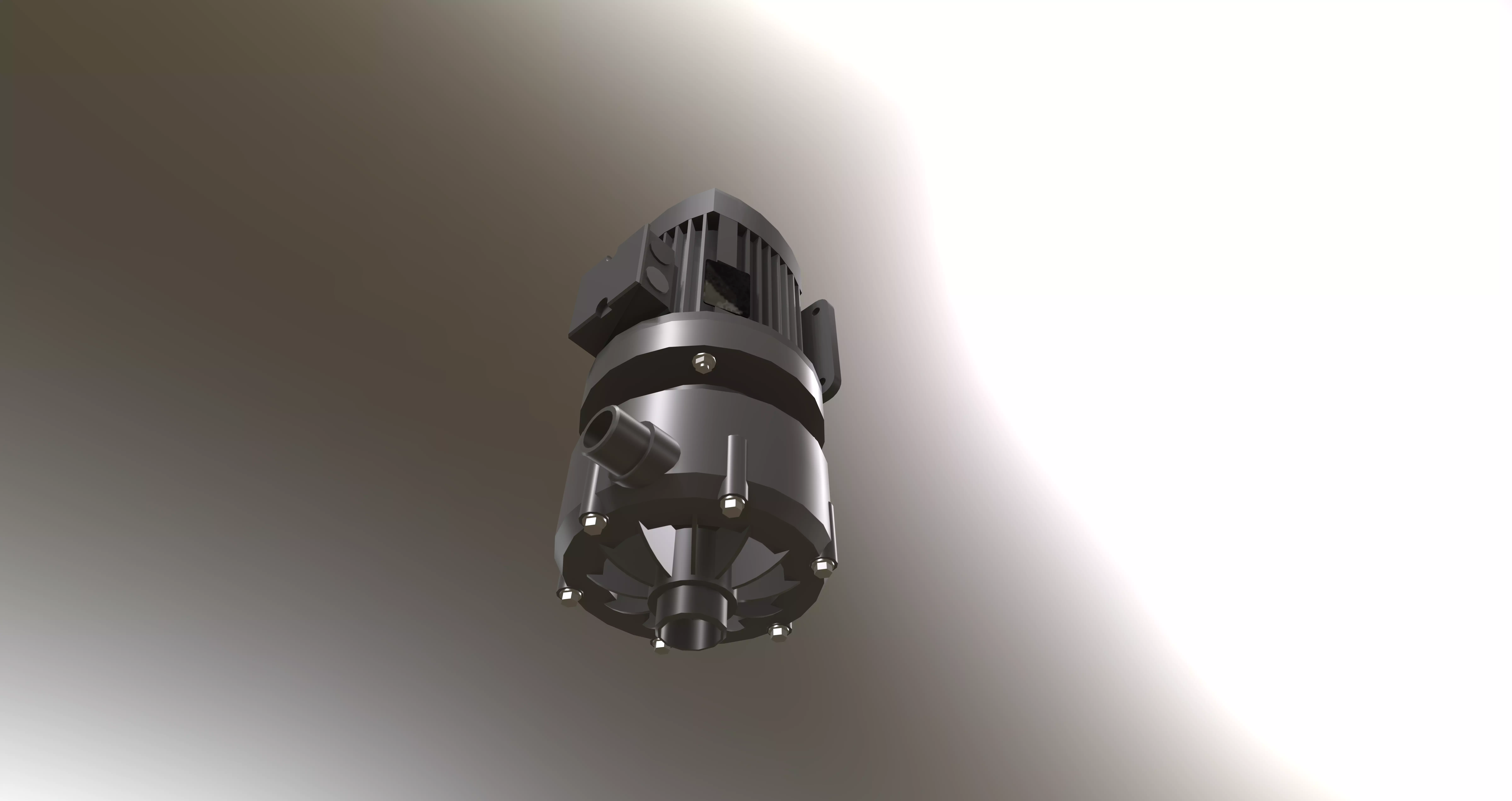 Horizontal Centrifugal Pump Free 3D model_0