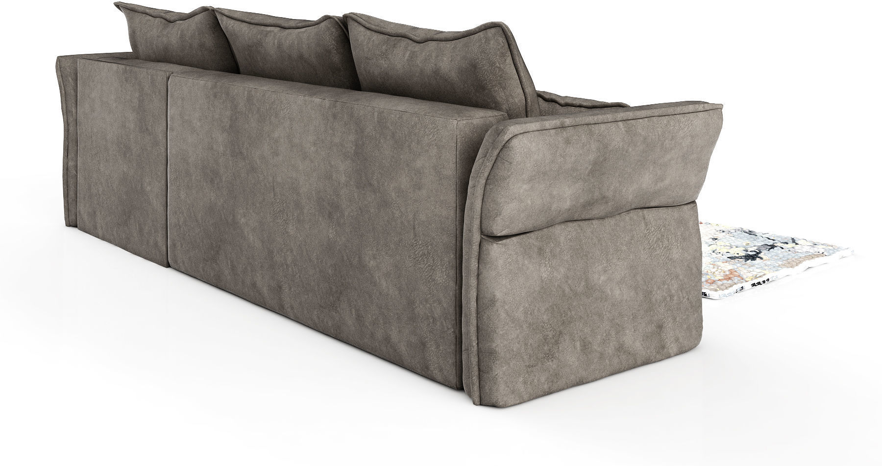3D Sofa sectional bed 3D model_2
