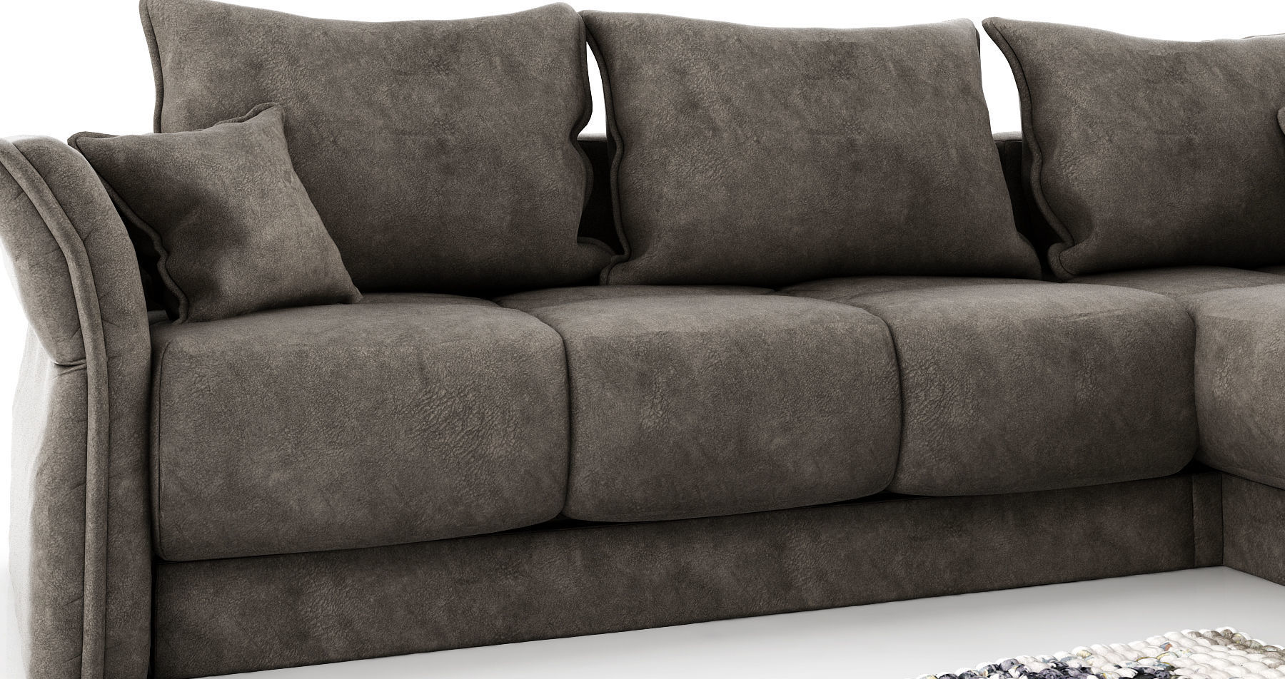3D Sofa sectional bed 3D model_4