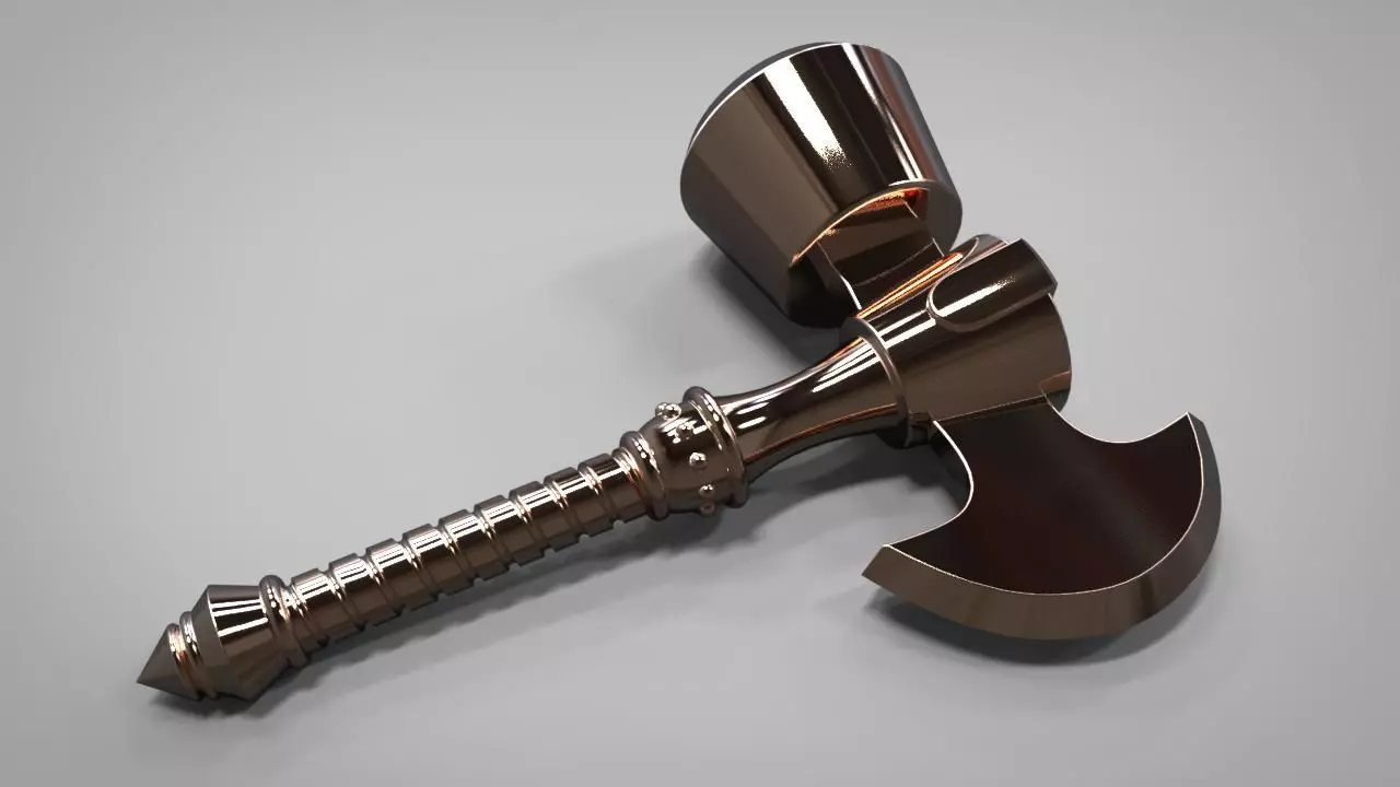 Classic StormBreaker Beta Ray Bill weapon from the comics 3D print model_0