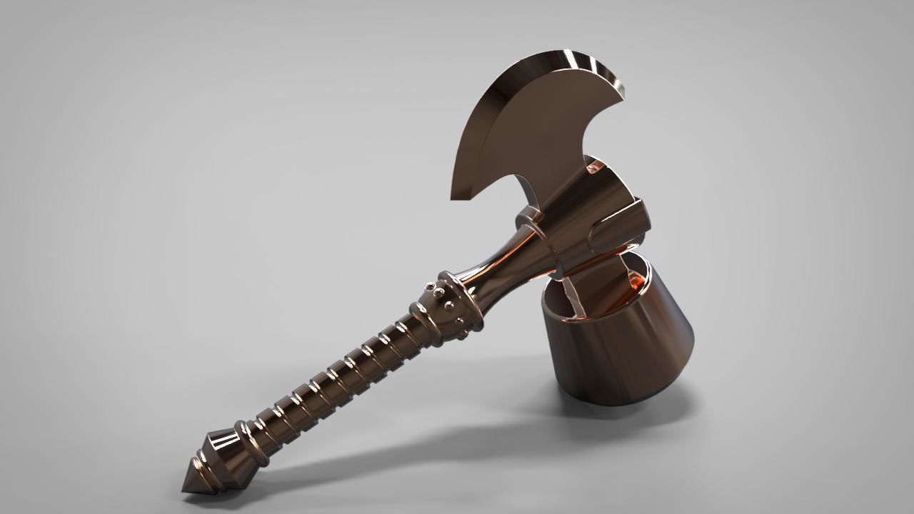 Classic StormBreaker Beta Ray Bill weapon from the comics 3D print model_1