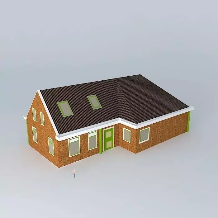 the home of the family hommes on the corner of the north wijk... Free 3D model