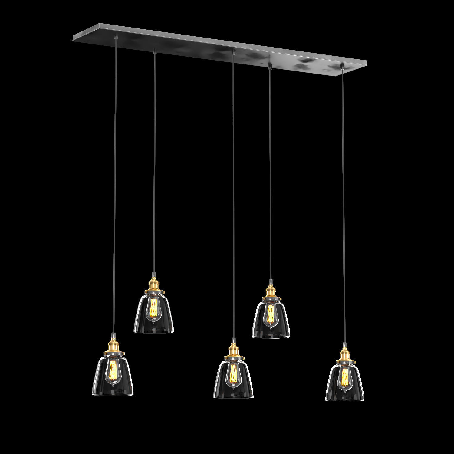 CLOCHE RECTANGULAR PENDANT 3D model_3