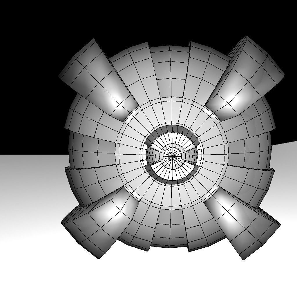 Sci fi Spy Drone 3D model_7