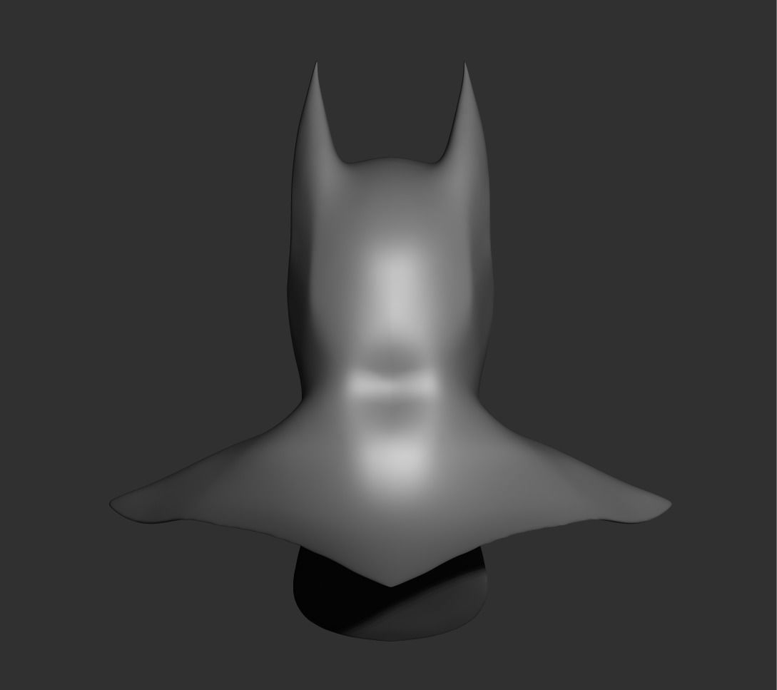 Batman cowl 3D print model_3