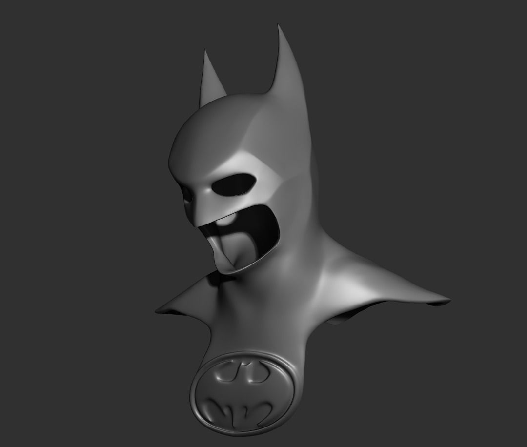 Batman cowl 3D print model_11