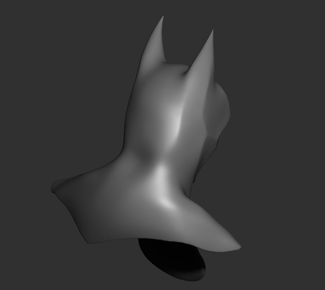 Batman cowl 3D print model_8