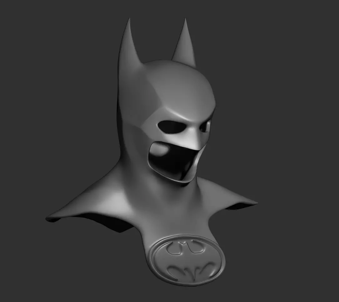 Batman cowl 3D print model_0