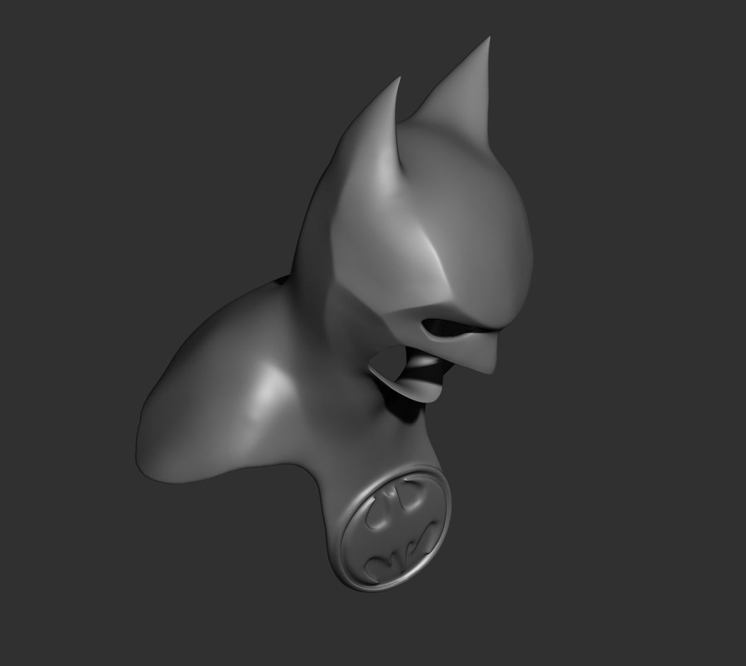 Batman cowl 3D print model_7