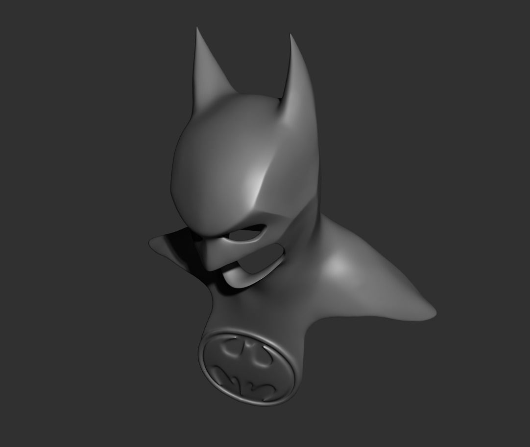 Batman cowl 3D print model_9