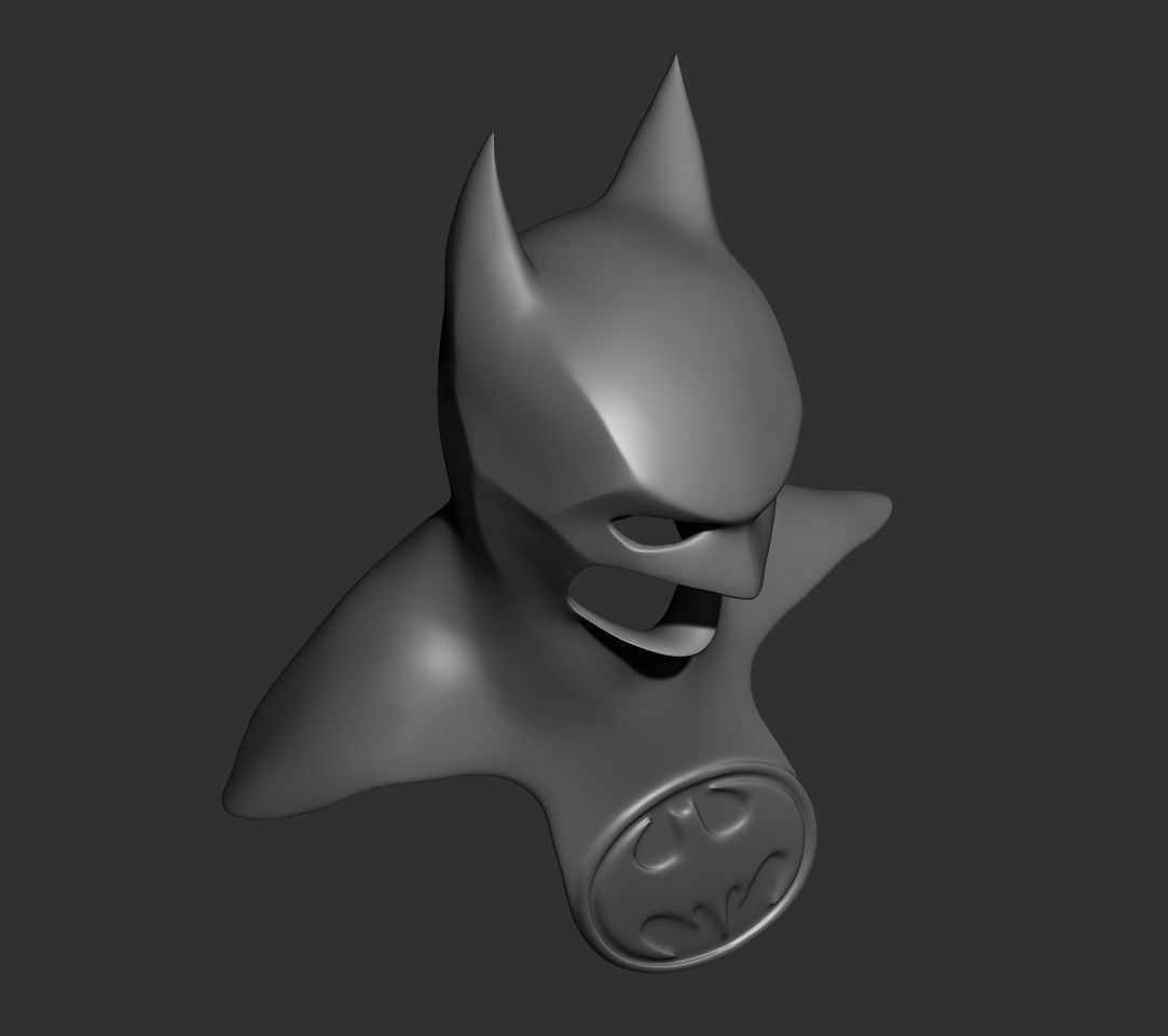 Batman cowl 3D print model_5