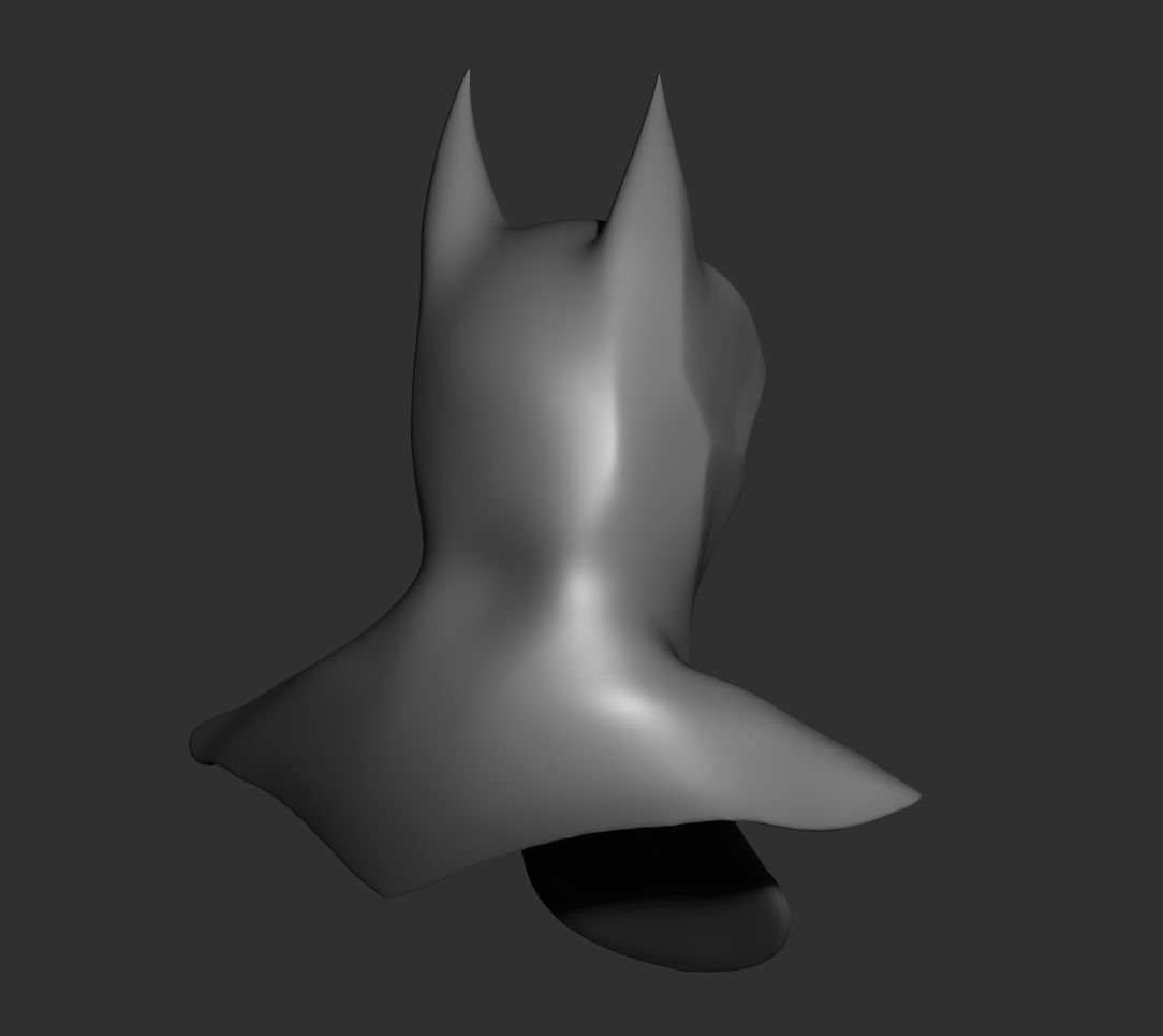 Batman cowl 3D print model_4